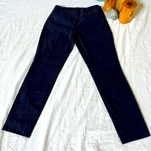 The Limited Exact Stretch Cropped Navy Blue Trousers
